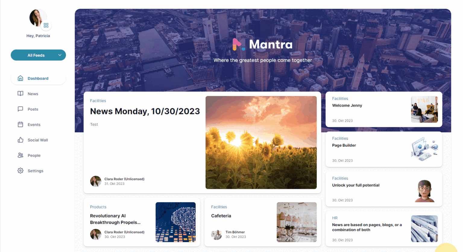 Mantra select workspace