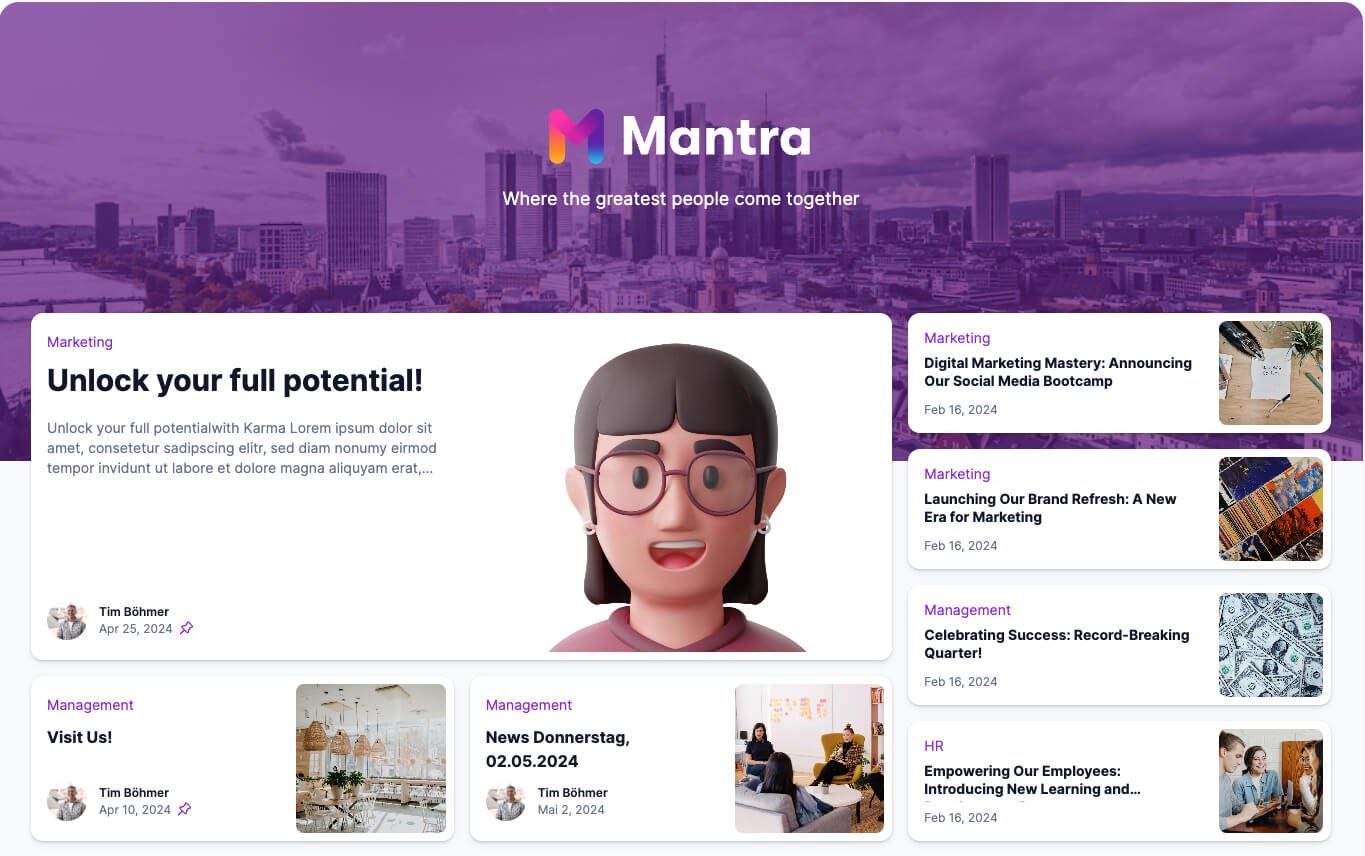 Mantra Workspace News