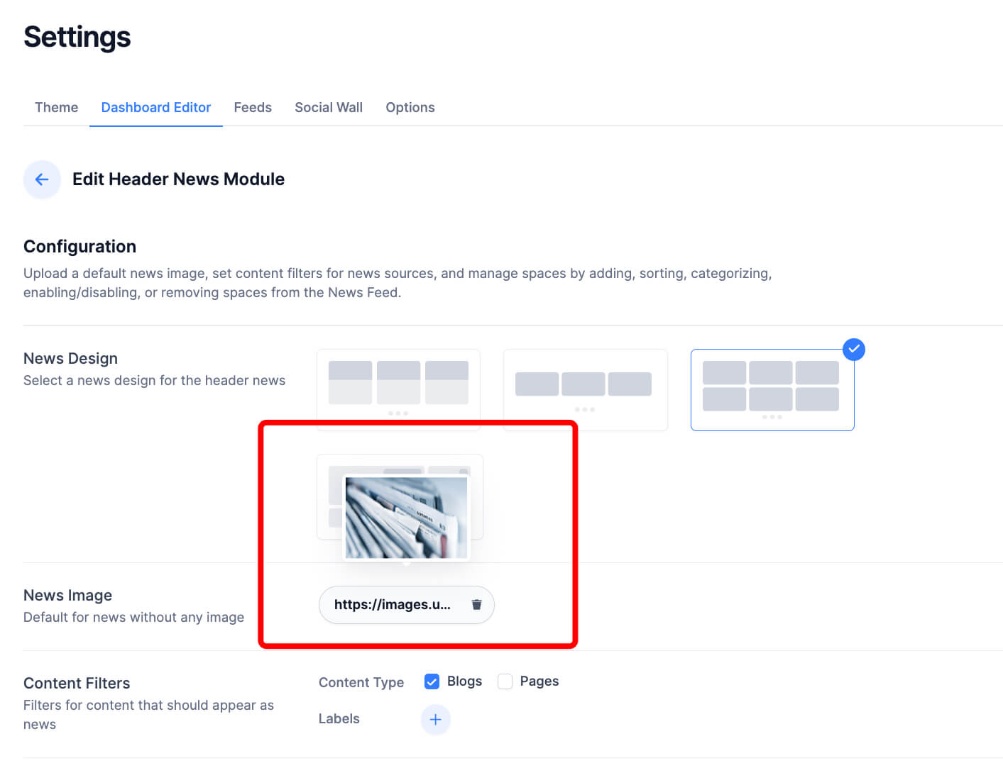 mantra news settings image