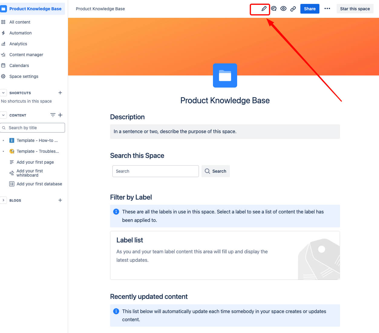 Edit knowledge Base overview