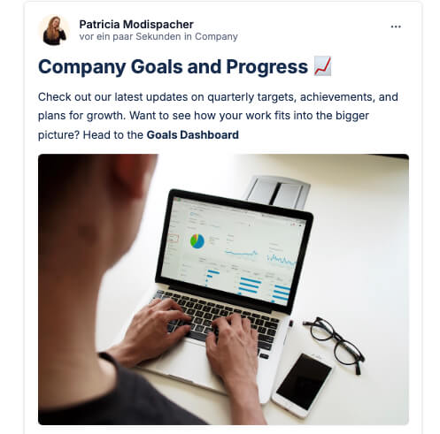 company goals and progress